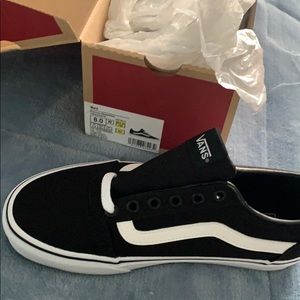 Black and white vans
